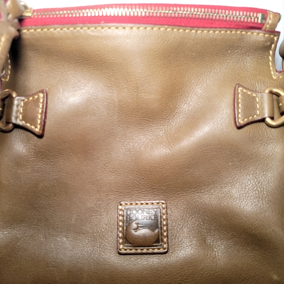 Dooney and Bourke Florentine leather crossbody army green bag - Picture 5 of 16